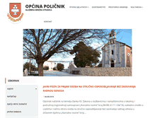 Tablet Screenshot of opcina-policnik.hr